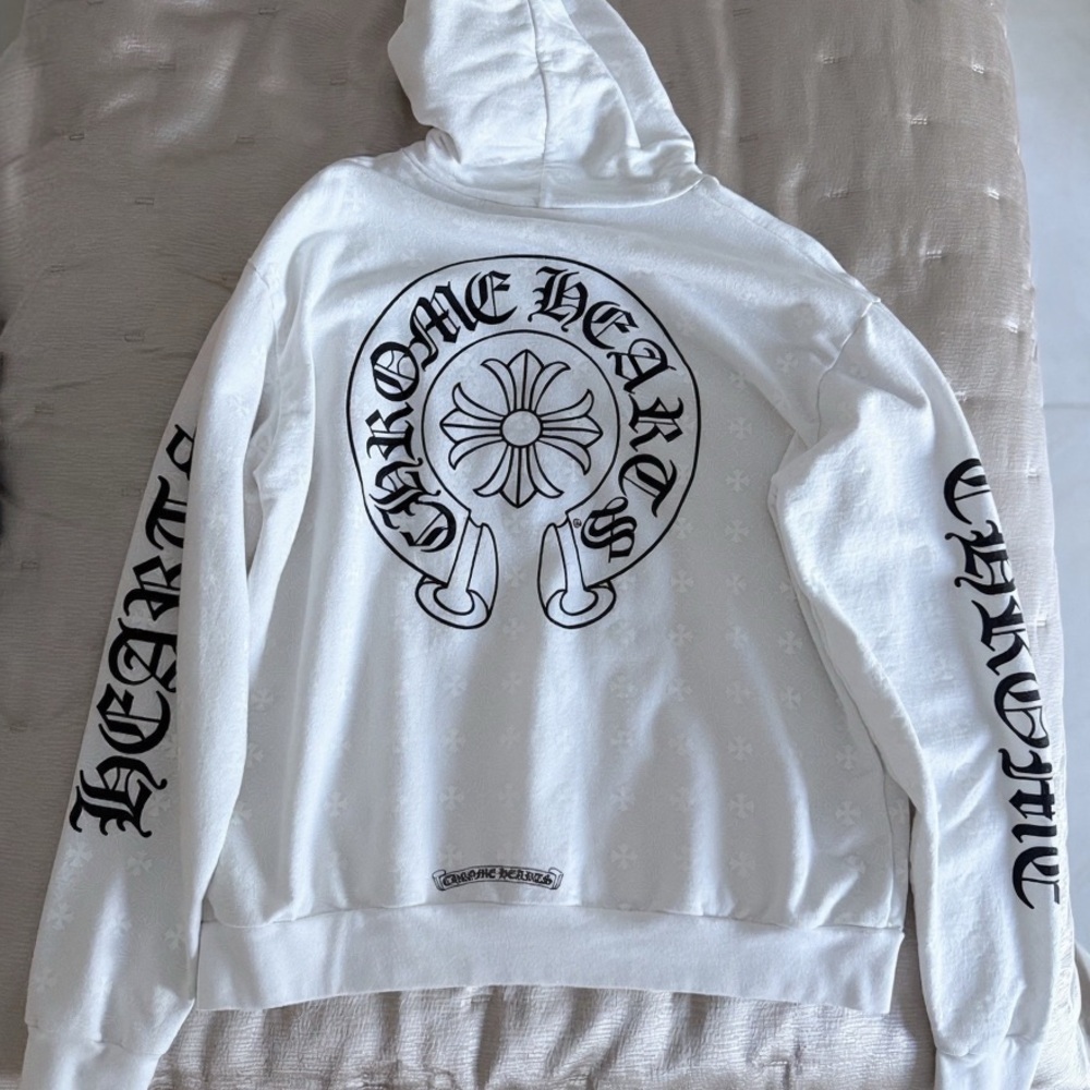 Chrome Hearts All Over Monogram Logo Hoodie